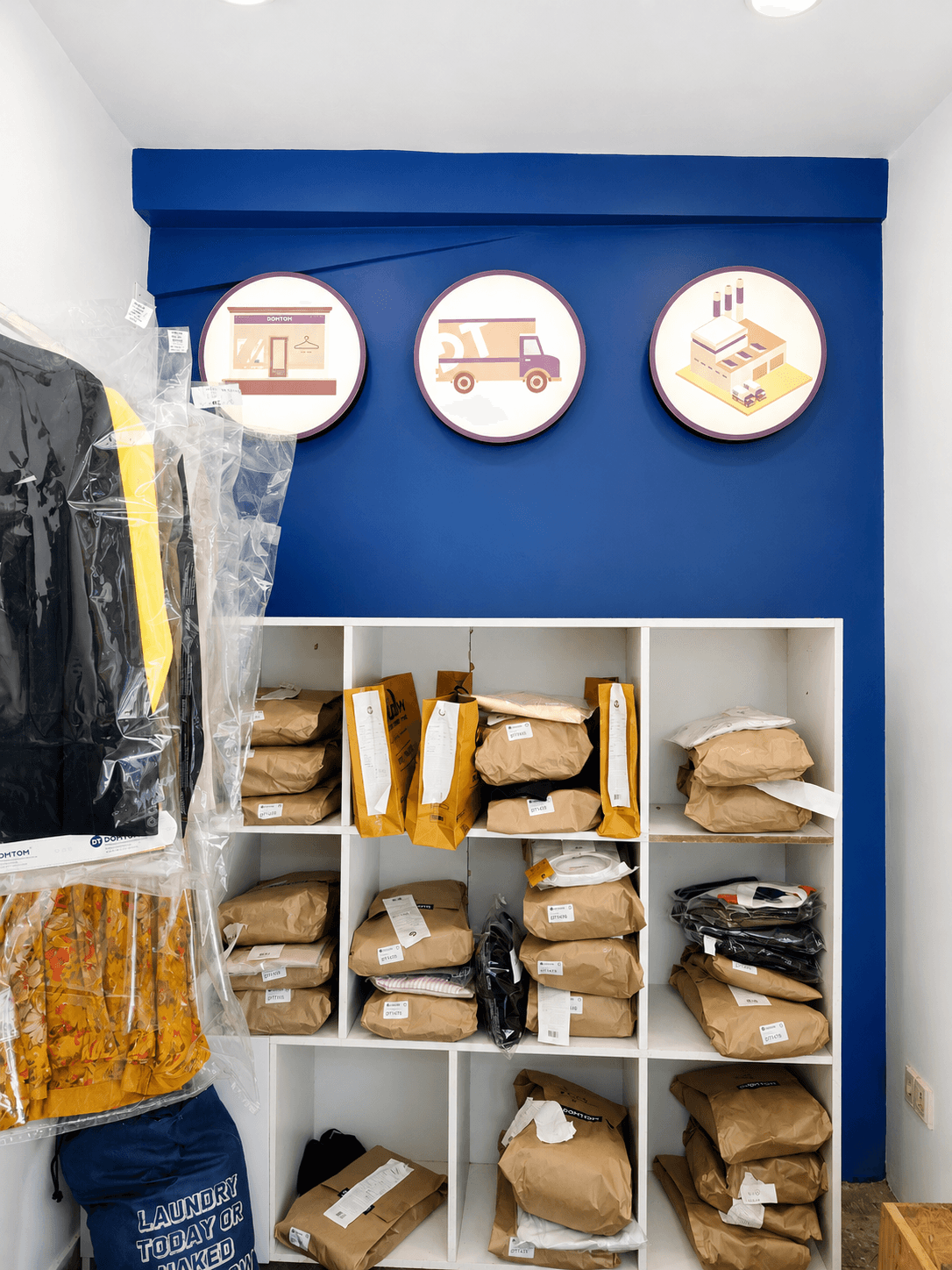 Fresh folded laundry from DomTom