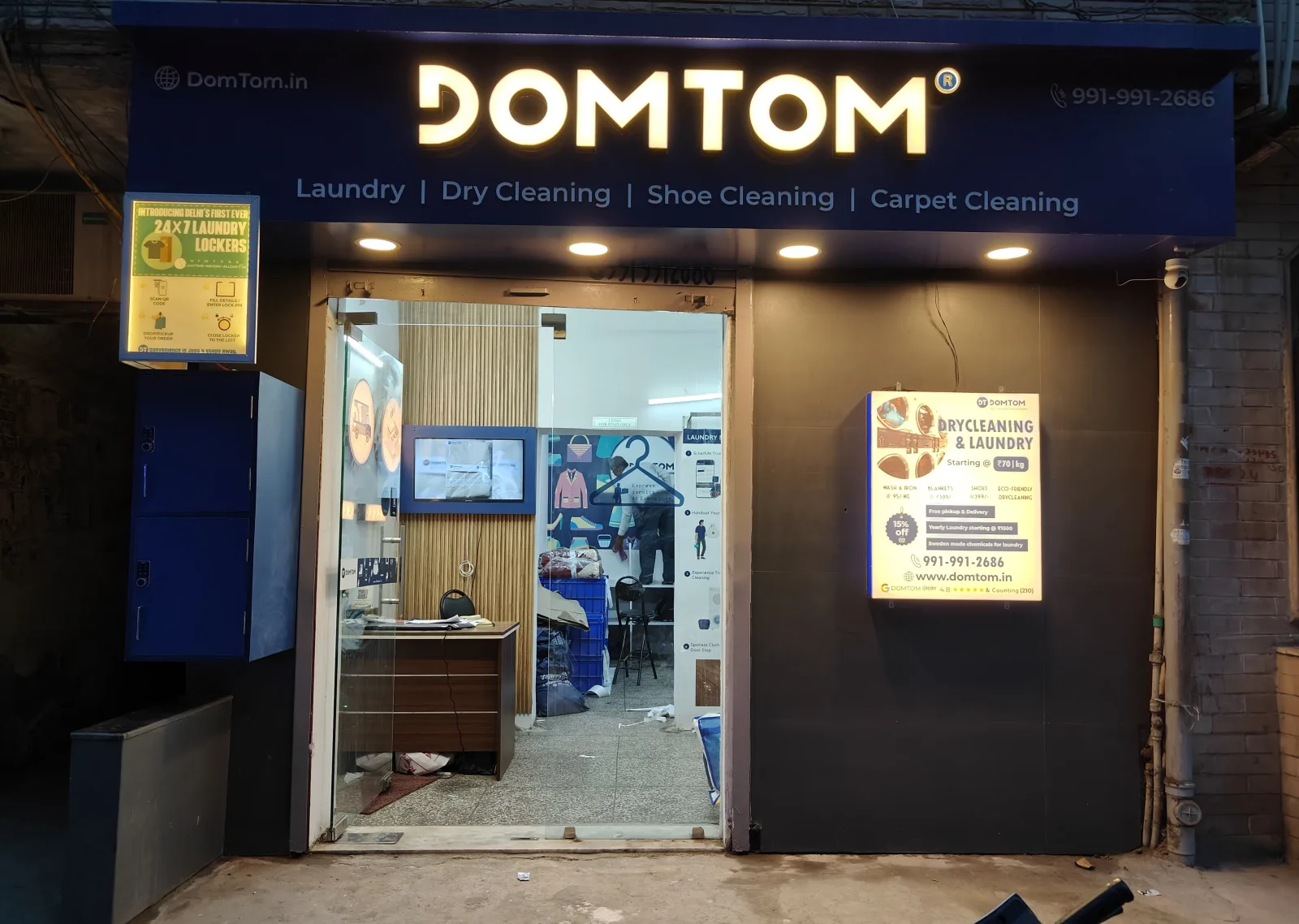Dry cleaning and laundry pickup across Delhi