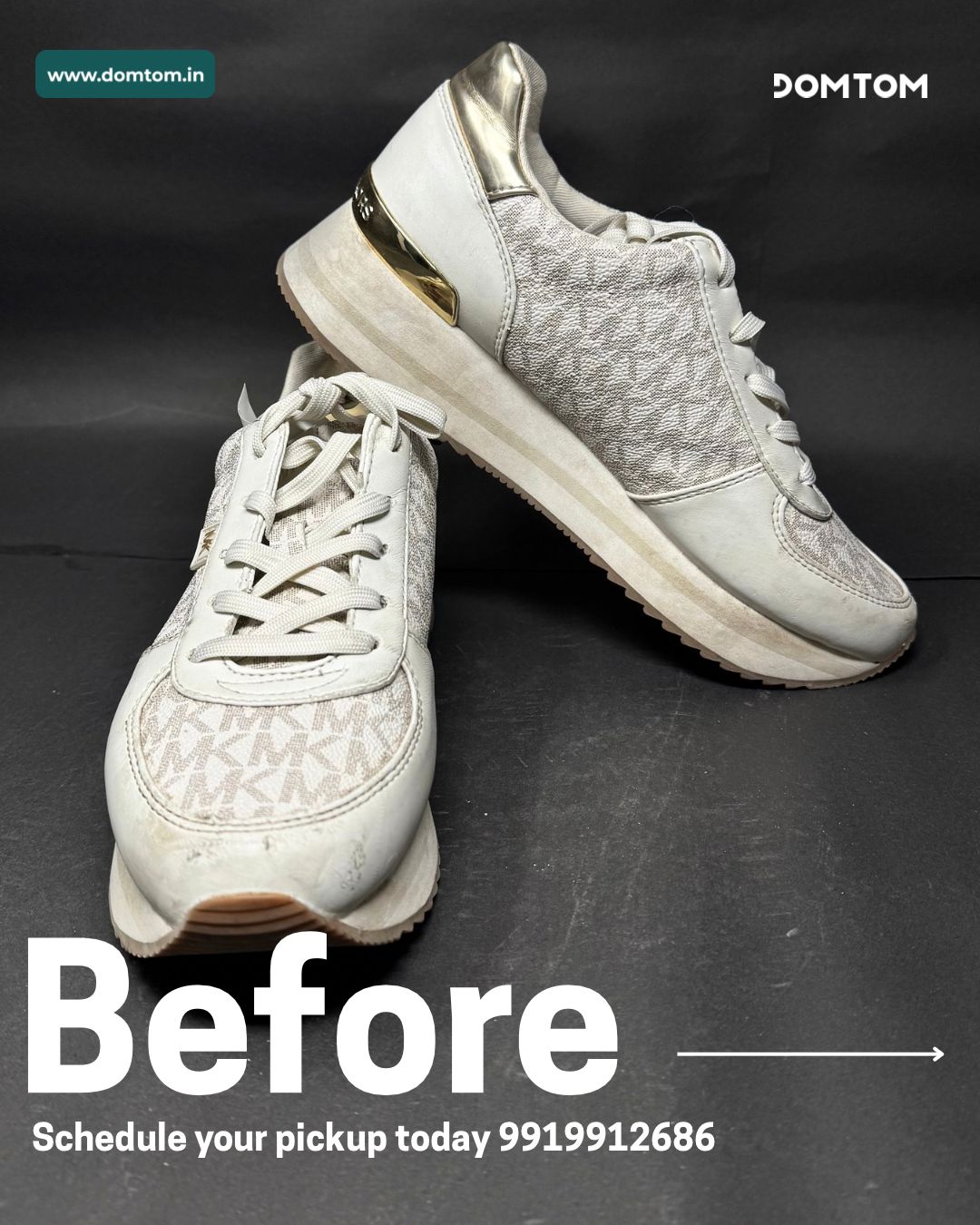Shoe cleaning before — Shadipur
