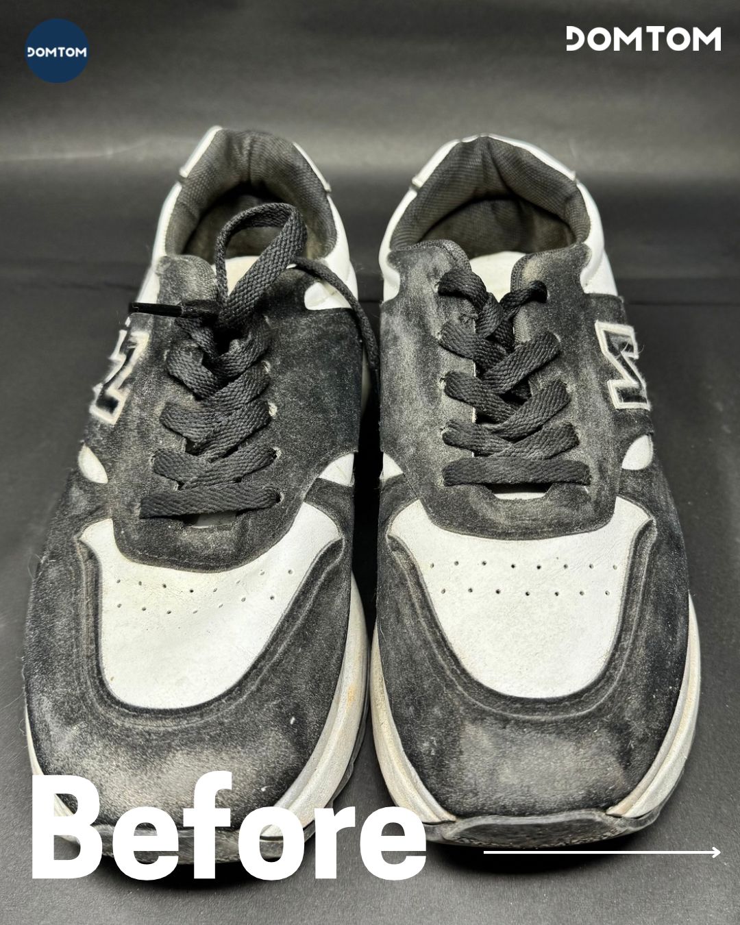Shoe cleaning before — Nehru Nagar